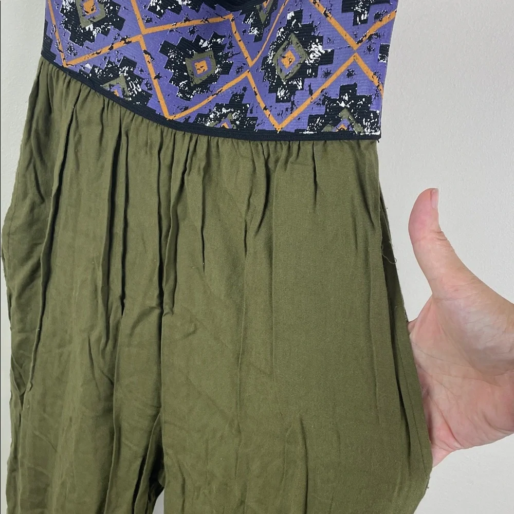 Judy Knapp California Vintage Rayon Harem Pant Wide Elastic Waist